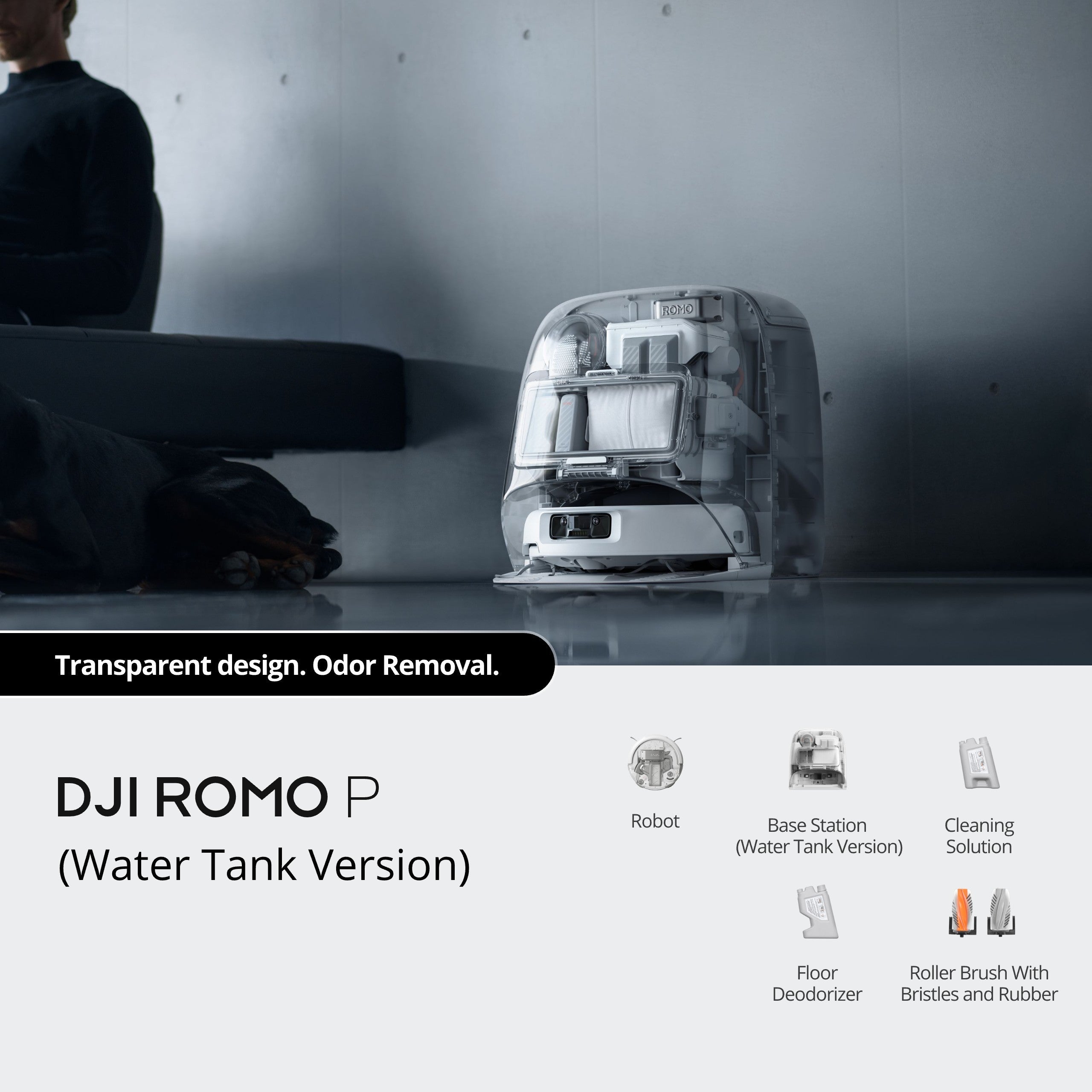 DJI ROMO P Robot Vacuum Cleaner (Water Tank Version)