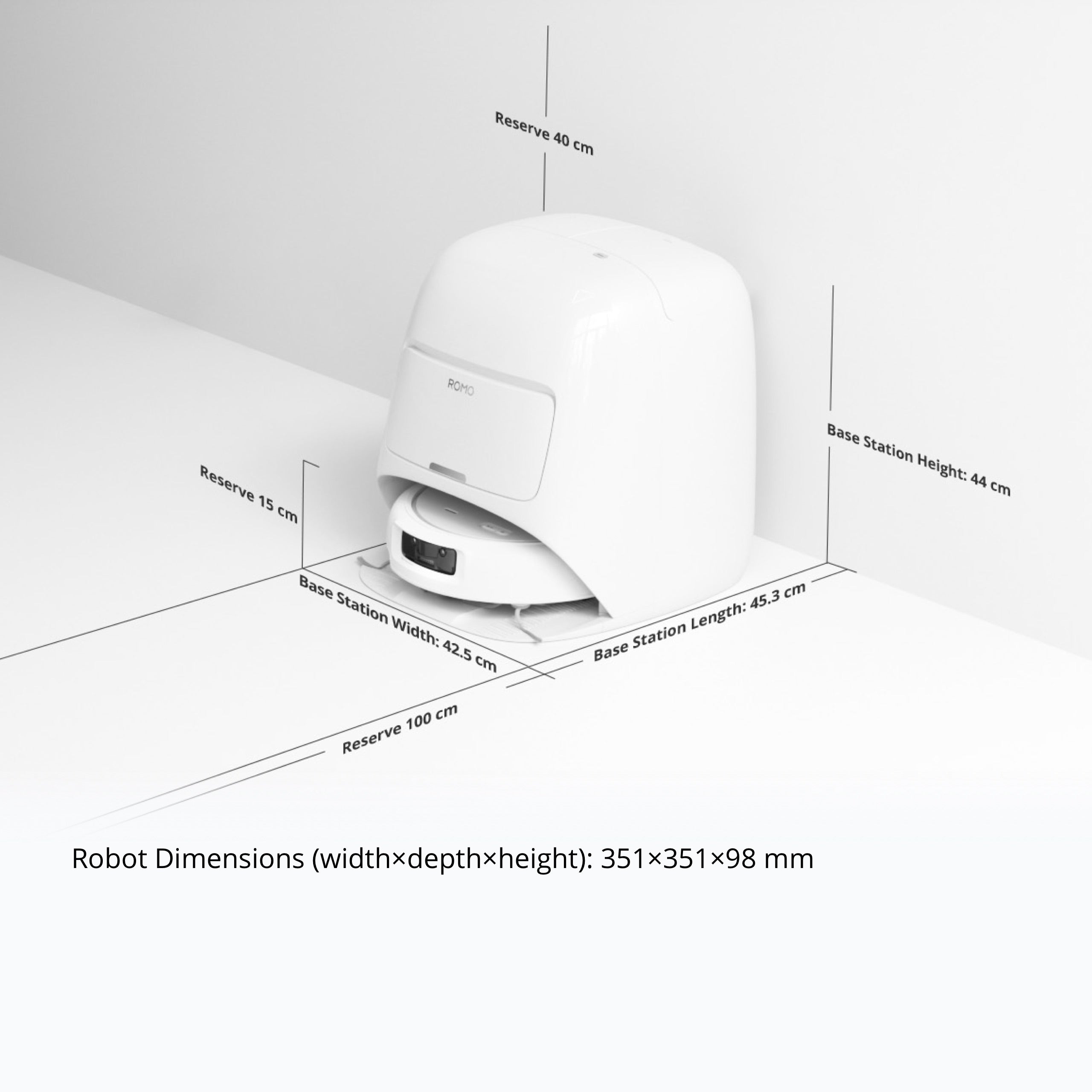 DJI ROMO S Robot Vacuum Cleaner (Water Tank Version)
